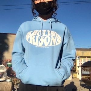 Blue Prison Abolition Hoodie